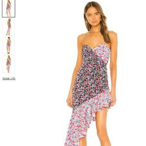 For Love and Lemons Trish Dress Mixed Floral